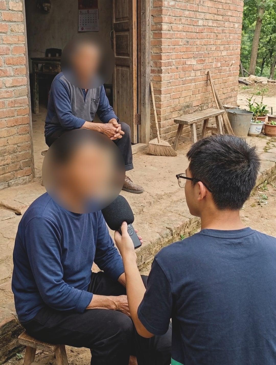 Field interview during Yao dialect recording in Du'an County.